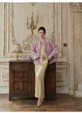 Philippina 2-Piece Gold Embroidered Cheongsam Set