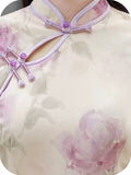 Henriette Lace Swiss Cheongsam Dress