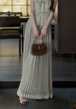 Manor 2-Piece Vintage Pleated Cheongsam Set