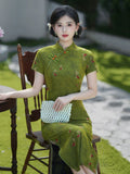 Overture Green Breathable Cheongsam Dress