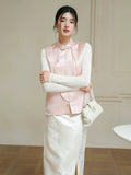 Eleonora Jacquard Cheongsam Vest