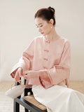 Cora Light Pink Jacquard Cheongsam Top