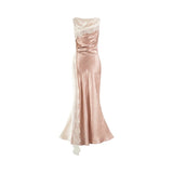 Seraphina Lace Satin Cheongsam Dress