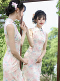 Evangeline Pink Slim-Fit Cheongsam Dress