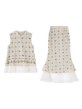 Starlight 2-Piece Modern Linen Cheongsam Set