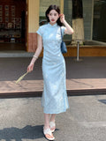 Faye Floral Print Cheongsam Dress