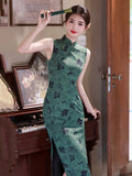 Luna Lace Jacquard Cheongsam Dress