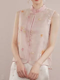 Jacqueline Pink Embroidered Cheongsam Top