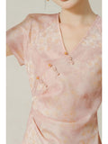 Vivian Ombre Pink Viscose Cheongsam Dress
