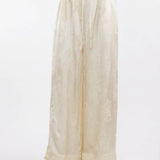 Sunbeam Light Apricot Jacquard Cheongsam Pants