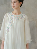 Chrysoprase Mulberry Silk Cheongsam Dress
