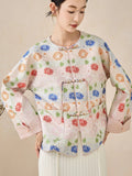 Rigel Floral Jacquard Cheongsam Coat