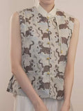 Nadine Lilac Jacquard Cheongsam Top