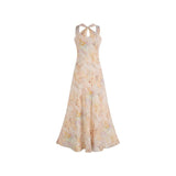 Shimmer Gradient Floral Cheongsam Dress