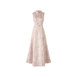 Helena Jacquard Lotus Pink Cheongsam Dress
