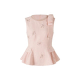 Spinel 2-Piece Floral Embroidered Cheongsam Set