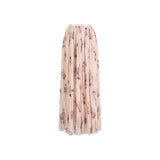 Monarch Gradient Floral Pleated Cheongsam Skirt