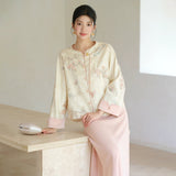 Brocade Embroidered Cheongsam Top