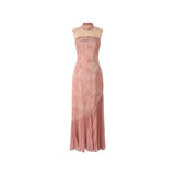 Stardust Silk Jacquard Cheongsam Dress