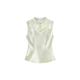Hibiscus 2-Piece Mint Green Cheongsam Set