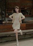 Tiara Lace Floral Cheongsam Dress