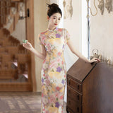 Arcturus Crabapple Blue Short Cheongsam