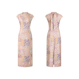 Kaia Jacquard Print Cheongsam Dress