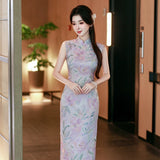 Nessa Jacquard Cheongsam Dress