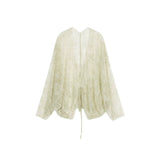 Acme 2-Piece Lace Shawl Slip Dress Cheongsam Set