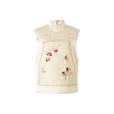 Violet 2-Piece Tencel Satin Cheongsam Set