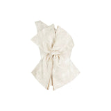 Felicity 2-Piece Bow Accent Lace Cheongsam Set