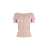 Paulina Lace V-Neck Cheongsam Camisole