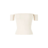 Tatiana 2-Piece Cotton Knit Top Chiffon Skirt Cheongsam Set