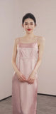 Dame Apricot White Sequin Embroidered Coat Cheongsam