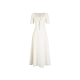 Sabella Long Textured Acetate Cheongsam Dress