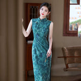 Rayna Sleeveless Green Cheongsam