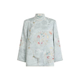 Castle 2-Piece Jacquard Embroidered Cheongsam Set