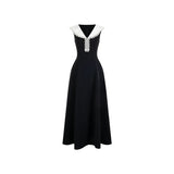 Nicoletta Long & Short Colorblock Cheongsam Dress
