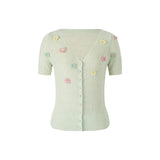 Acclaimed 2-Piece Knit Top Skirt Cheongsam Set