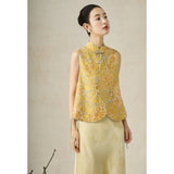 Sunbeam Embroidered Beadwork Cheongsam Vest