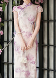 Henriette Lace Swiss Cheongsam Dress