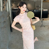 Faye Floral Print Cheongsam Dress