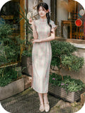 Octavia Pink Lightweight Cheongsam Dress