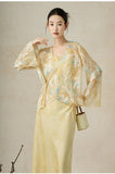 Tamara 2-Piece Tie-Dye Outerwear Set Cheongsam