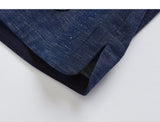 Desdemona Denim Blue Cheongsam Top