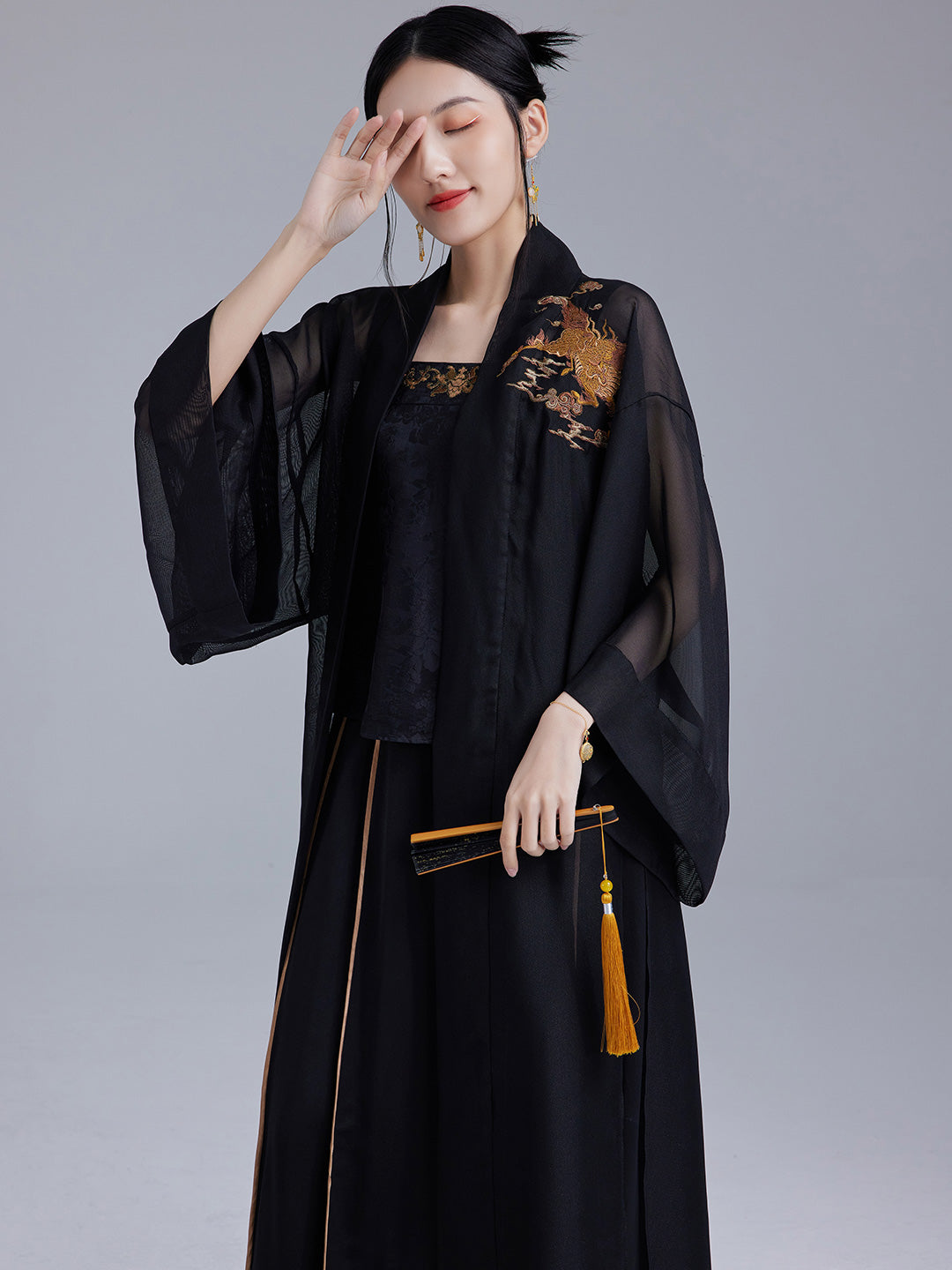 Charlee Splendid Qipao Cheongsam Translucent Coat