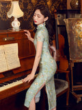 Magnolia Süßer Qipao Cheongsam