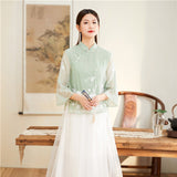 April Blooming Qipao Cheongsam Top