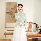 April Blooming Qipao Cheongsam Top