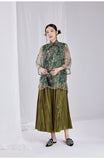 Silk Raven Delicate Qipao Cheongsam Top